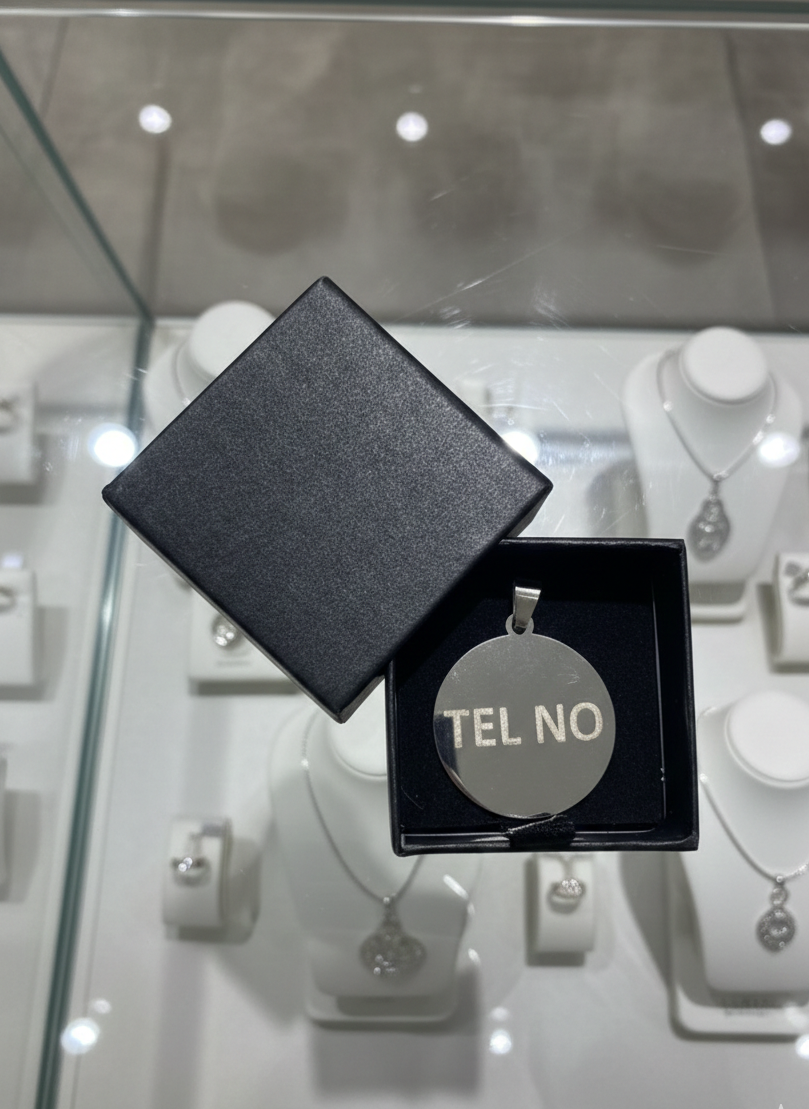 Kişiselleştirilmiş Çelik Evcil Hayvan Künyesi