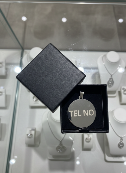 Kişiselleştirilmiş Çelik Evcil Hayvan Künyesi